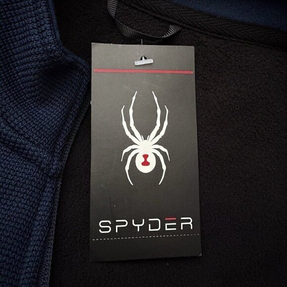 Spyder Full-Zip Sweater Fleece Jacket Frontier Navy Women’s M NWT 187335 GORP - Picture 6 of 9